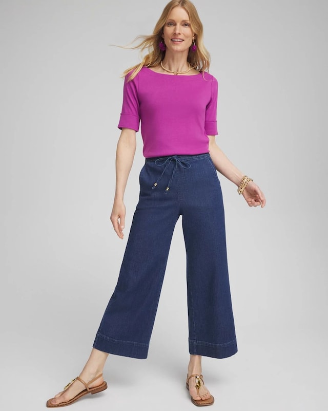 Bateau Neck Tee - image 2